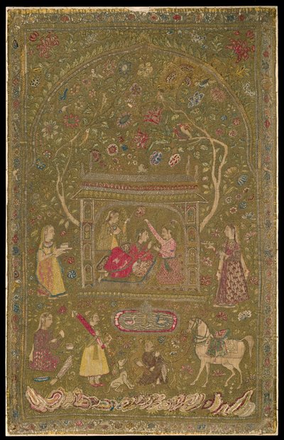 Textile Hanging by Indian School